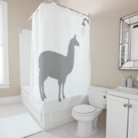 Llama Alpaca Funny Silhouette Shadow Behind