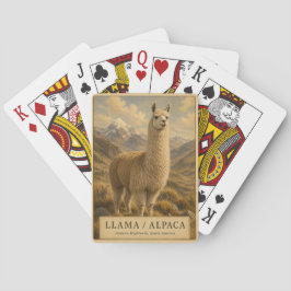 Llama Alpaka Anden VINTAGE Spielkarten