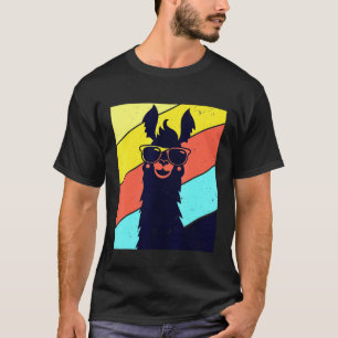 Llama Alpaka Retro Vintage Llamas für Männer Fraue T-Shirt
