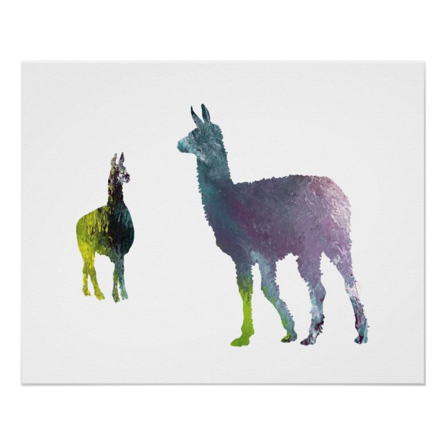 Llama Art Poster (Vorderseite)