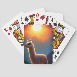 Llama Art Spielkarten
