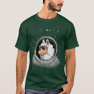 Llama Astronaut Space Astronomie Astronaut Llama T-Shirt