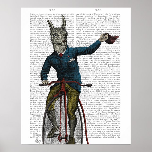 Llama auf Bike Poster (Vorne)