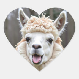 LLAMA-Aufkleber Herz-Aufkleber
