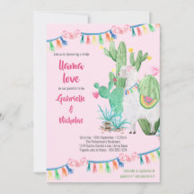 Llama Baby Dusche Pink Llama Liebe
