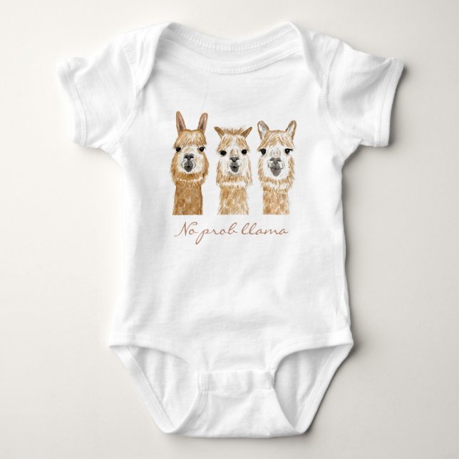 Llama Baby Outfit Baby Strampler (Vorderseite)