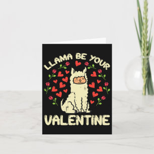 Llama be your Valentine Niedlich Alpaca Männer Fra Karte