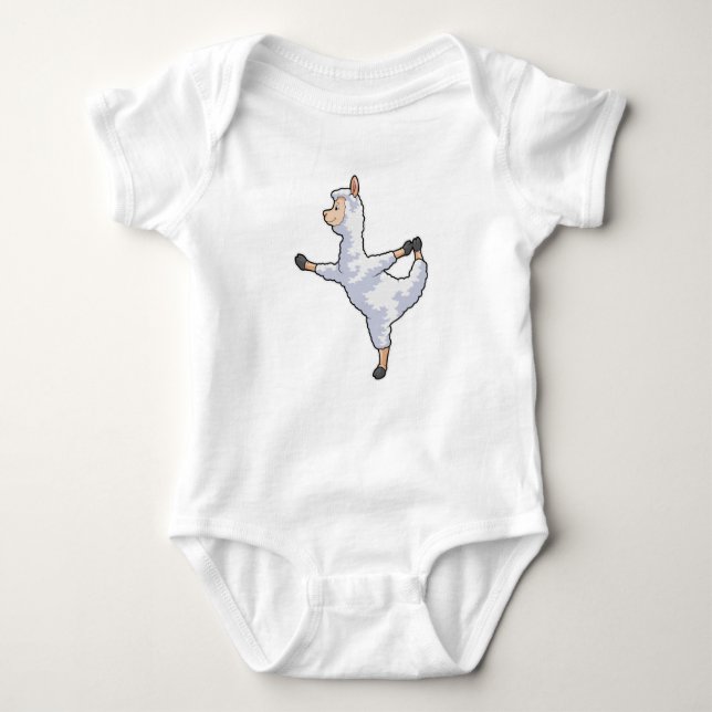 Llama bei der Yoga-Fitness Baby Strampler (Vorderseite)