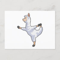 Llama bei der Yoga-Fitness