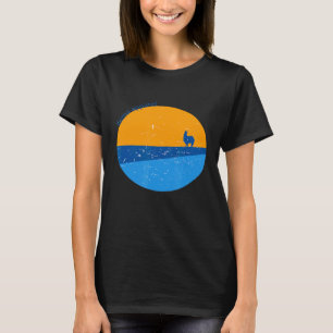 Llama-Bekleidung Anden Landschaft Original Kunst T-Shirt