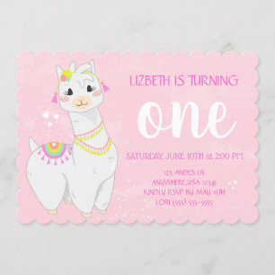 Llama Birthday Einladungen   Fiesta Theme