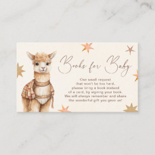 Llama Boho Kinderduschbücher für Baby Begleitkarte