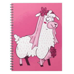 Llama-Braut Notizblock
