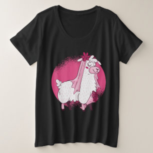 Llama Bride Große Größe T-Shirt