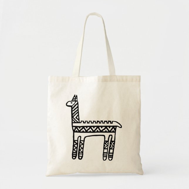Llama-BW Tragetasche (Vorne)