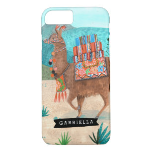 Llama Cactus Tropical   iPhone Case