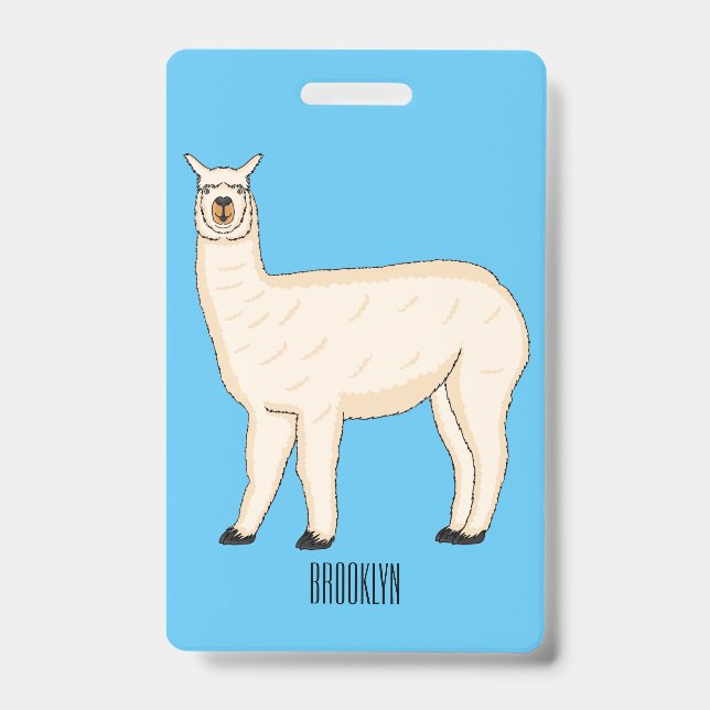 Llama cartoon ausweis (Vorderseite)