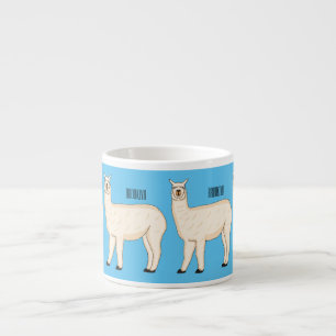 Llama cartoon espressotasse