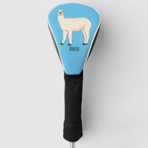 Llama cartoon golf headcover