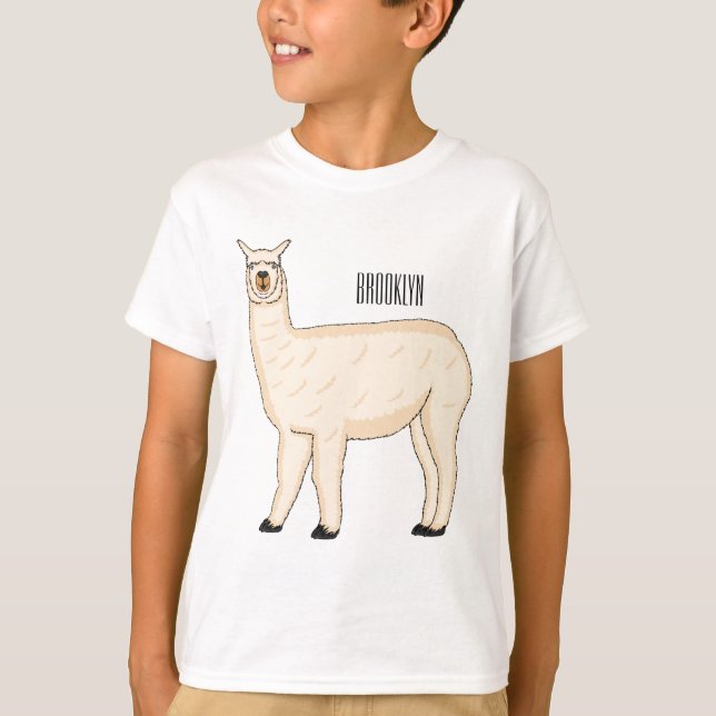 Llama cartoon illustration  T-Shirt (Vorderseite)