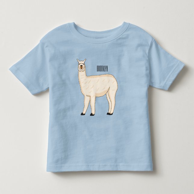 Llama cartoon kleinkind t-shirt (Vorderseite)