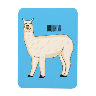 Llama cartoon magnet