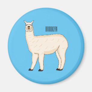 Llama cartoon magnet
