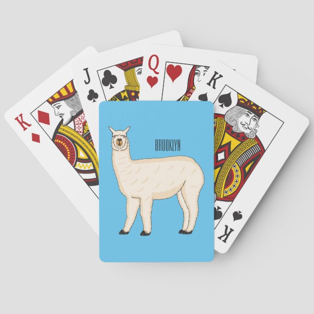 Llama cartoon spielkarten (Rückseite)