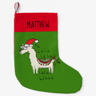 Llama Christmas Kids Niedlich Funny Kleiner Weihnachtsstrumpf