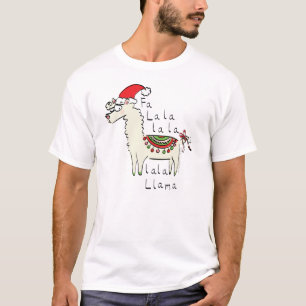 Llama Christmas Kids Niedlich Funny T-Shirt