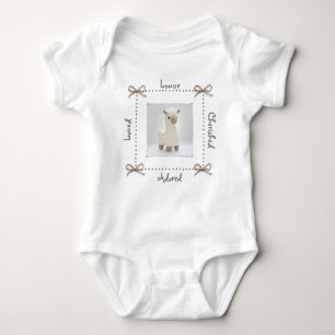 Llama Crochet Baby Bodysuit Personalisieren Baby Strampler