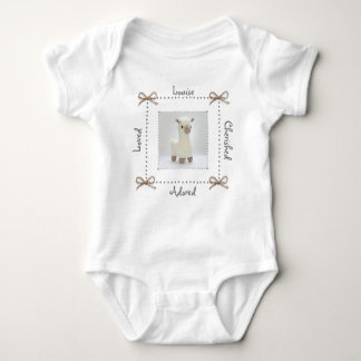 Llama Crochet Baby Bodysuit Personalisieren Baby Strampler