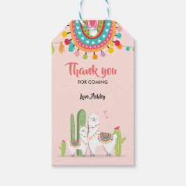 Llama danke Ihnen tags Fiesta Cactus Alpaca Mexica Geschenkanhänger