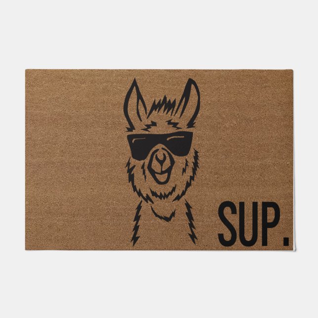 Llama Doormat | Haustür | Hallo Doormat Fußmatte (Vorderseite)