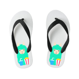 Llama Emoji Movie Lover Kinderbadesandalen