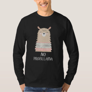 Llama entspannt kalte Frauen und Mädchen kein Prob T-Shirt