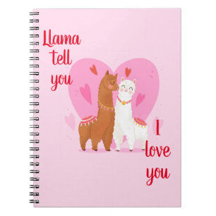 Llama Erzähl dir Notizblock