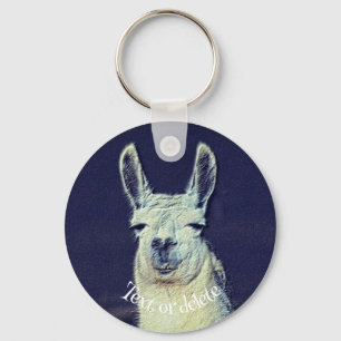 Llama Face Animal Art Personalized Schlüsselanhänger