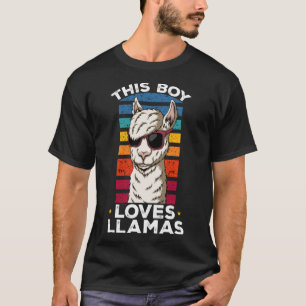 Llama Farm Animes - Dieser Junge Lieben Llamas Pul T-Shirt