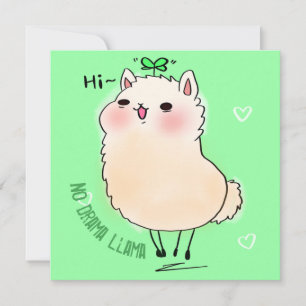 Llama Feiertagskarte