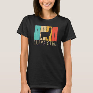 Llama For Girls Kids Alpaca Farming Zookeeper Peru T-Shirt