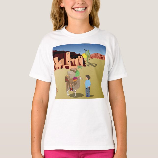 Llama-Fragen T-Shirt (Vorderseite)