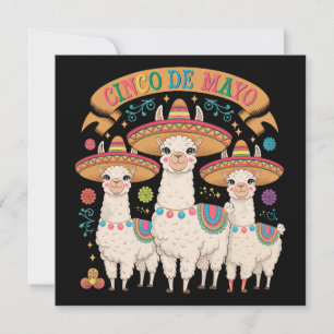 Llama Funny Cinco De Mayo Fiesta Party Einladung