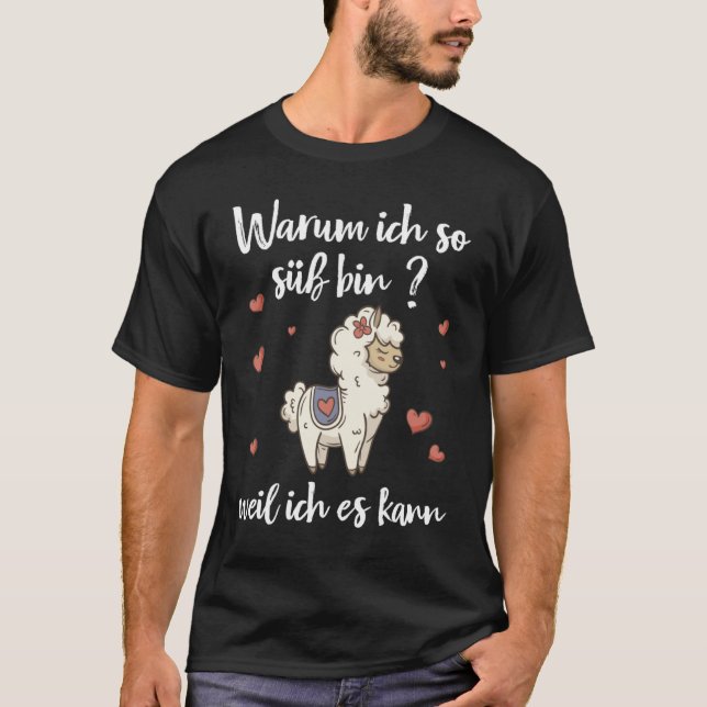 Llama für Llama Alpaca Kostüme Girls T-Shirt (Vorderseite)