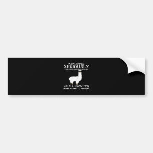 Llama-Geschenk Die Menschen sollten Autoaufkleber