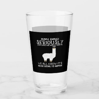 Llama-Geschenk| Die Menschen sollten Glas