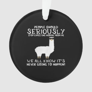 Llama-Geschenk  Die Menschen sollten Ornament