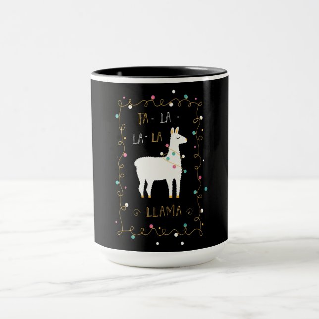 Llama-Geschenk| Llama Sing Funny Tasse (Zentrum)