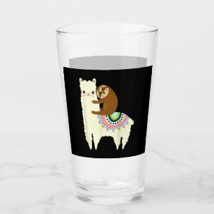 Llama-Geschenk  Niedlich Llama & Sloth, die besten Glas