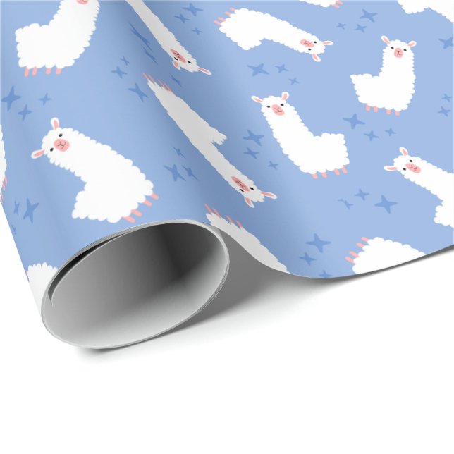 Llama Geschenkpapier (Rolleneckpunkt)